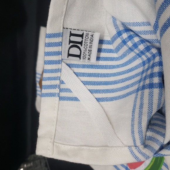 Design Imports NWT 100% Cotton Kitchen Towel Set/2 with Watermelon Design - Picture 4 of 6